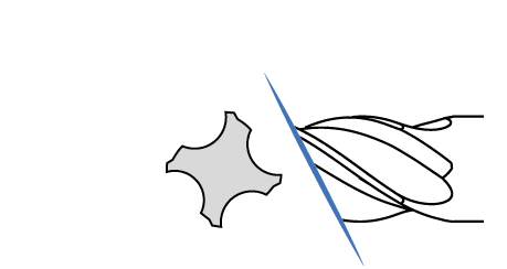 Rounded Flute Drawing
